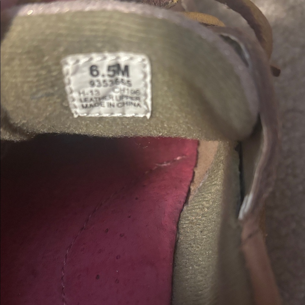 Sperry Tan Leather Boat Shoes with Pink Insoles leather upper - Picture 7 of 9